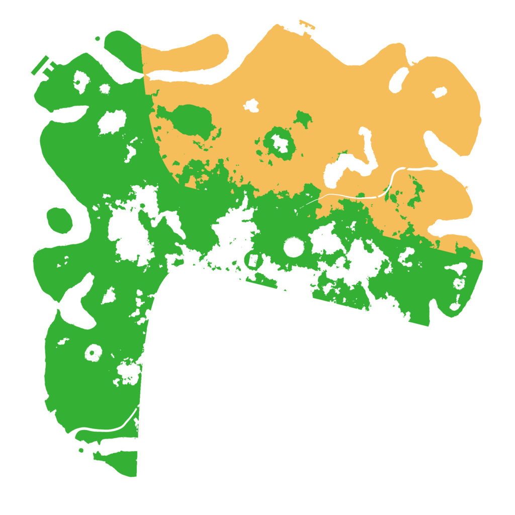 Biome Rust Map: Procedural Map, Size: 4500, Seed: 45965263