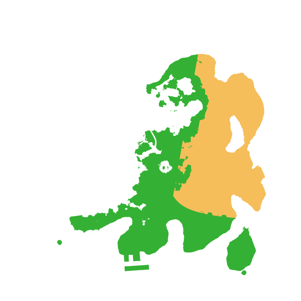 Biome Rust Map: Procedural Map, Size: 2496, Seed: 419186591