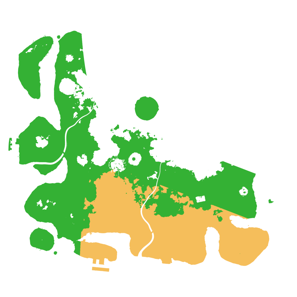Biome Rust Map: Procedural Map, Size: 3500, Seed: 1244111626