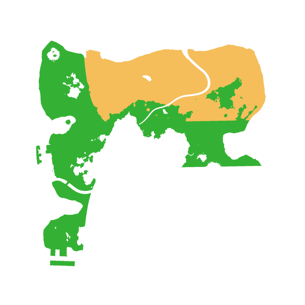 Biome Rust Map: Procedural Map, Size: 2499, Seed: 93185