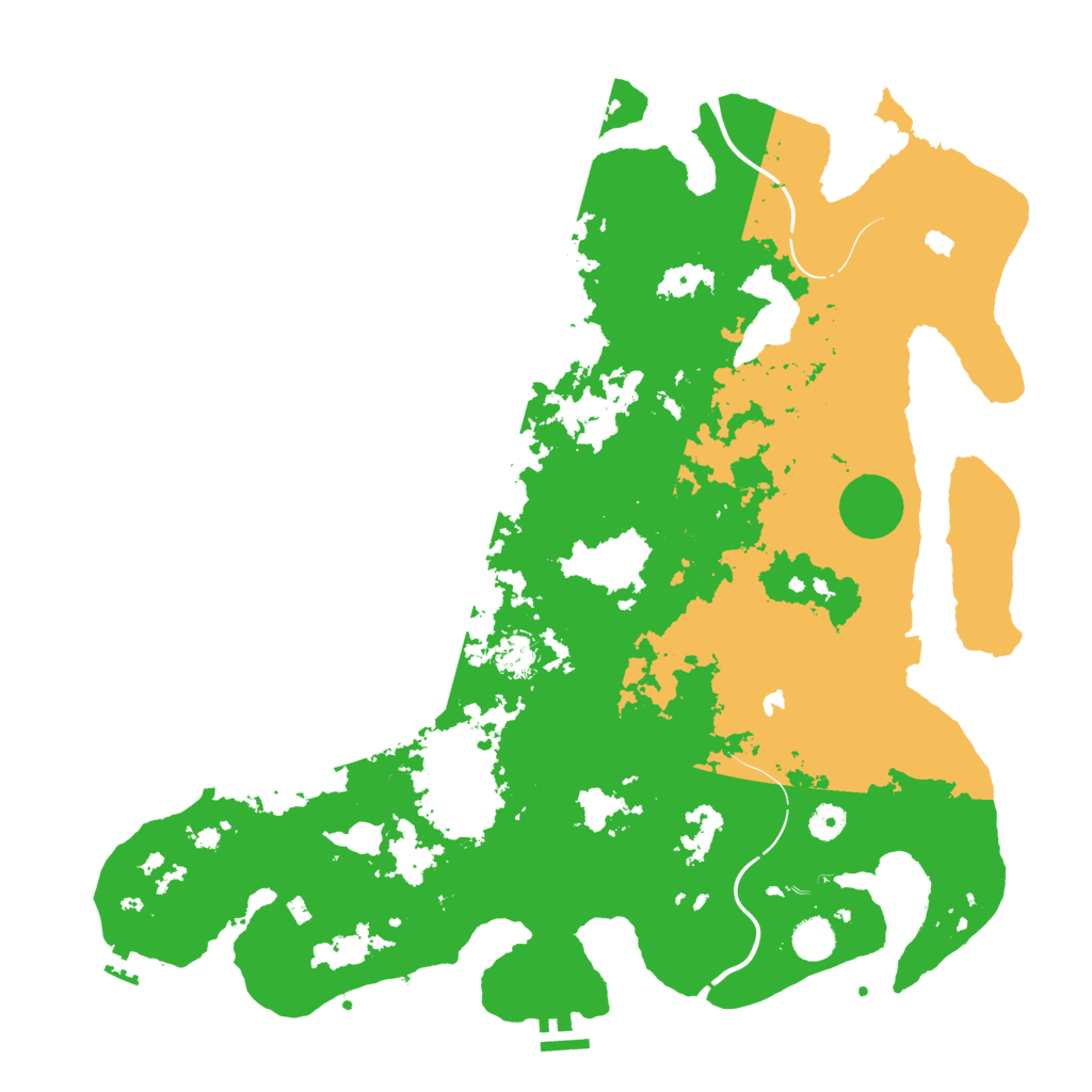 Biome Rust Map: Procedural Map, Size: 4500, Seed: 1828764