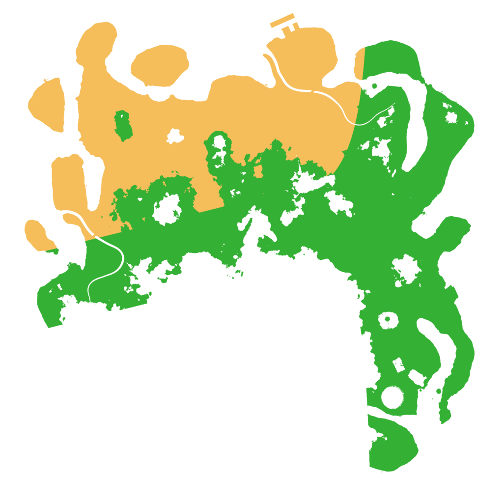 Biome Rust Map: Procedural Map, Size: 4000, Seed: 3489