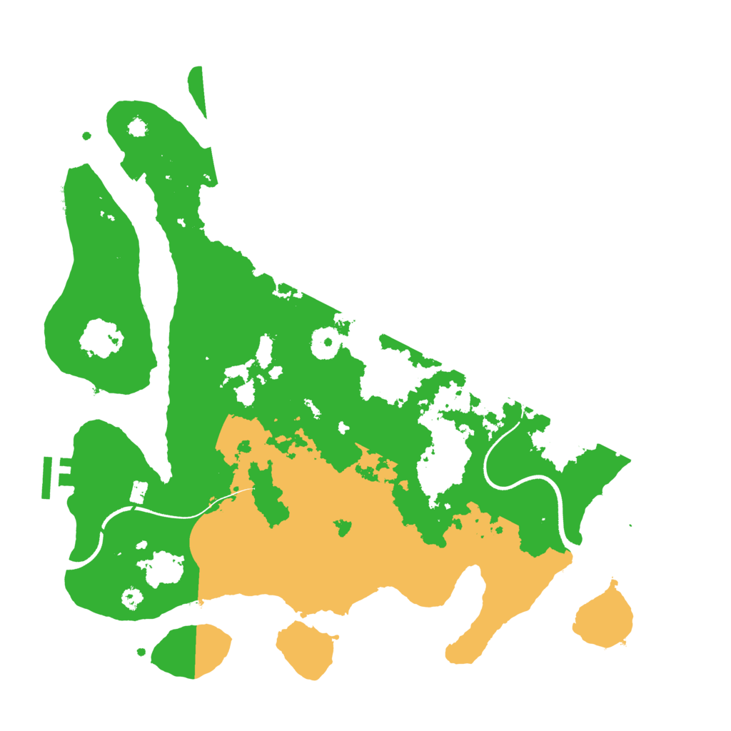 Biome Rust Map: Procedural Map, Size: 3500, Seed: 1132199825