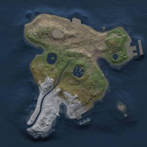 Thumbnail Rust Map: Procedural Map, Size: 2000, Seed: 31578, 5 Monuments