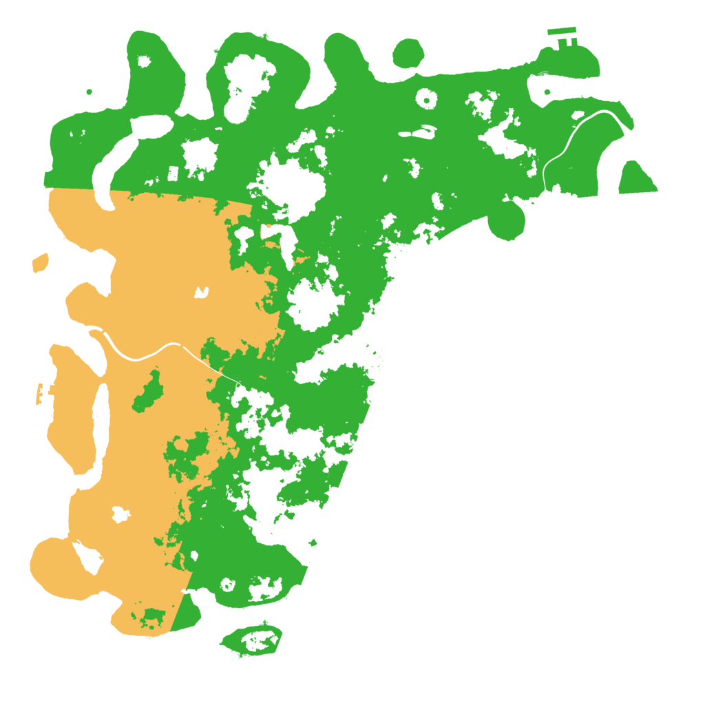 Biome Rust Map: Procedural Map, Size: 4999, Seed: 19999