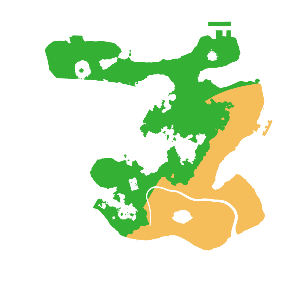 Biome Rust Map: Procedural Map, Size: 2600, Seed: 154352