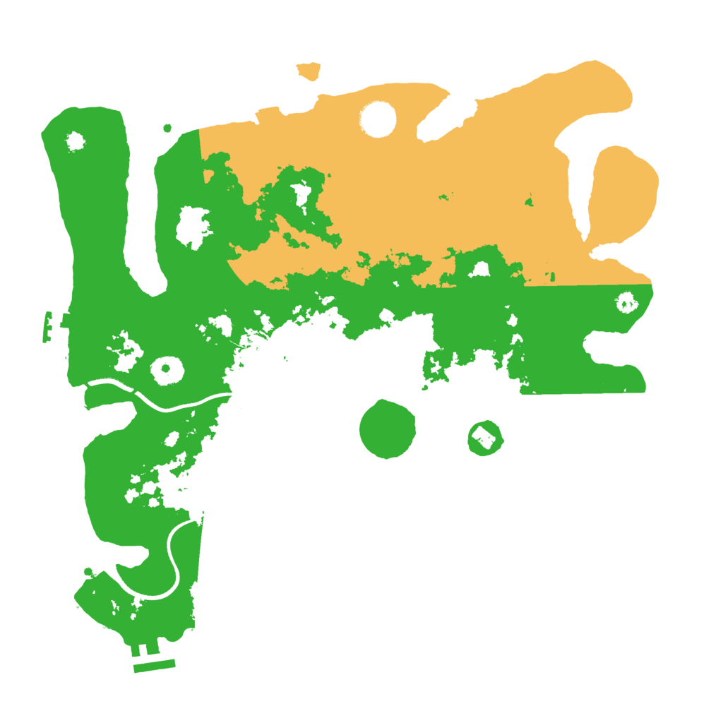 Biome Rust Map: Procedural Map, Size: 3500, Seed: 93185