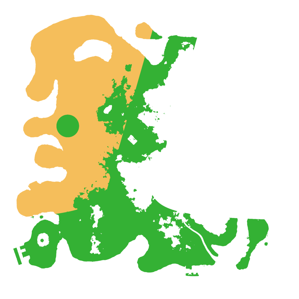 Biome Rust Map: Procedural Map, Size: 3500, Seed: 546610553