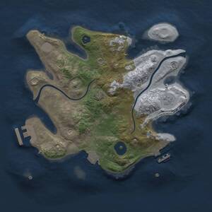 Thumbnail Rust Map: Procedural Map, Size: 2500, Seed: 1472438096, 6 Monuments