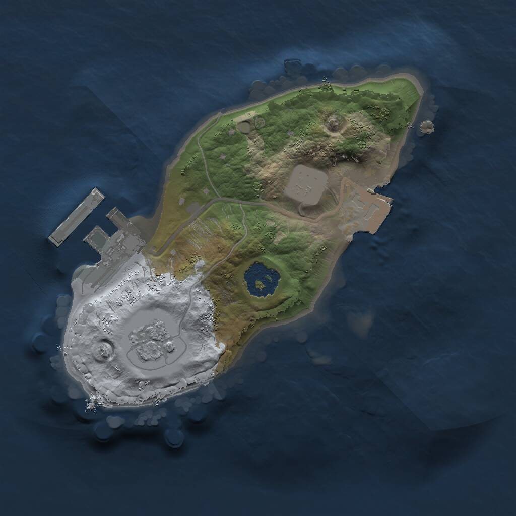 Rust Map: Procedural Map, Size: 1500, Seed: 32561137, 3 Monuments