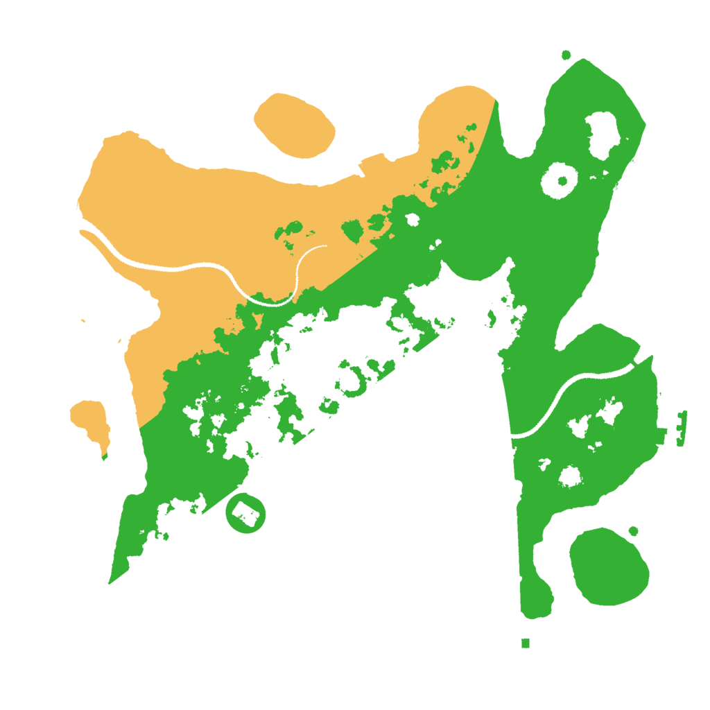 Biome Rust Map: Procedural Map, Size: 3000, Seed: 4532877