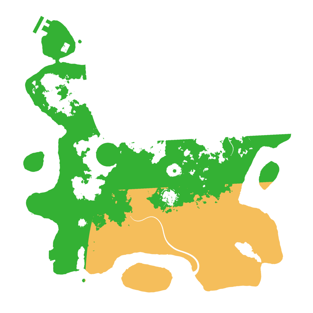 Biome Rust Map: Procedural Map, Size: 3500, Seed: 18196
