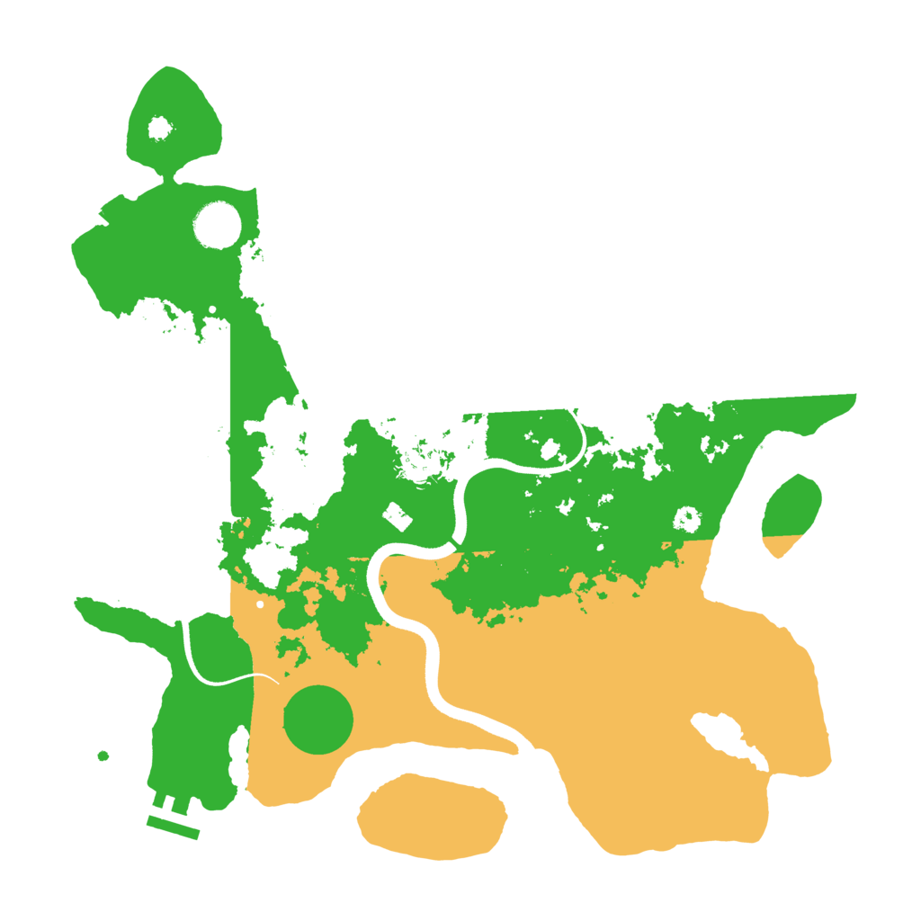 Biome Rust Map: Procedural Map, Size: 3500, Seed: 18196