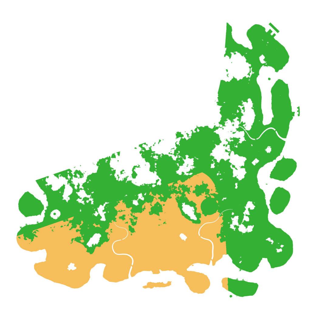 Biome Rust Map: Procedural Map, Size: 4900, Seed: 648252