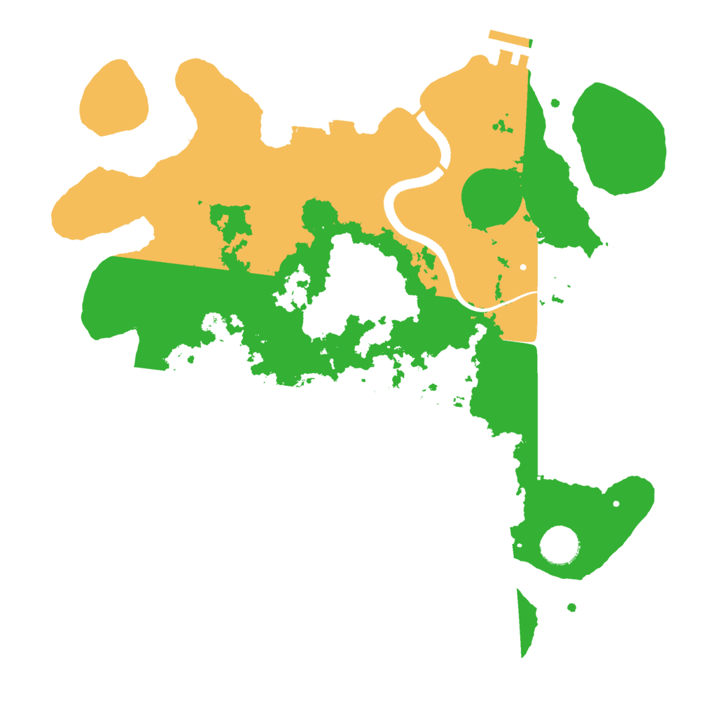 Biome Rust Map: Procedural Map, Size: 3300, Seed: 1236351254