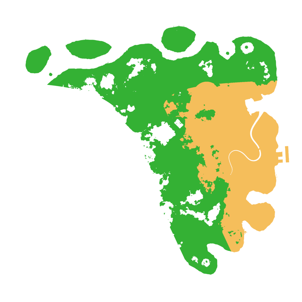Biome Rust Map: Procedural Map, Size: 3750, Seed: 121