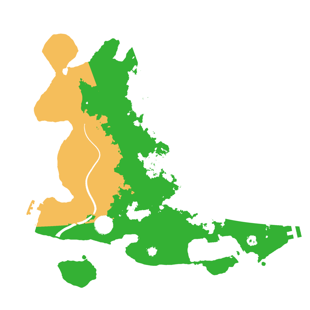 Biome Rust Map: Procedural Map, Size: 3000, Seed: 518794681