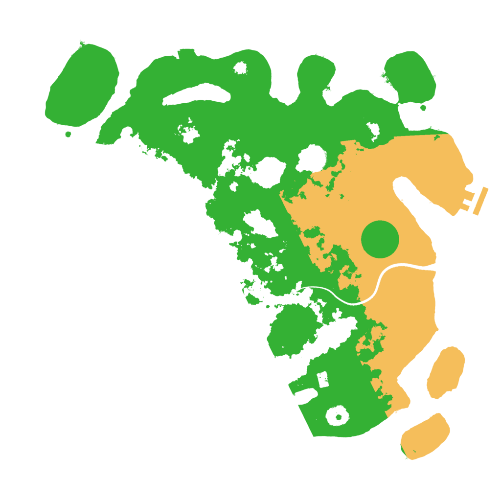 Biome Rust Map: Procedural Map, Size: 3500, Seed: 1269522