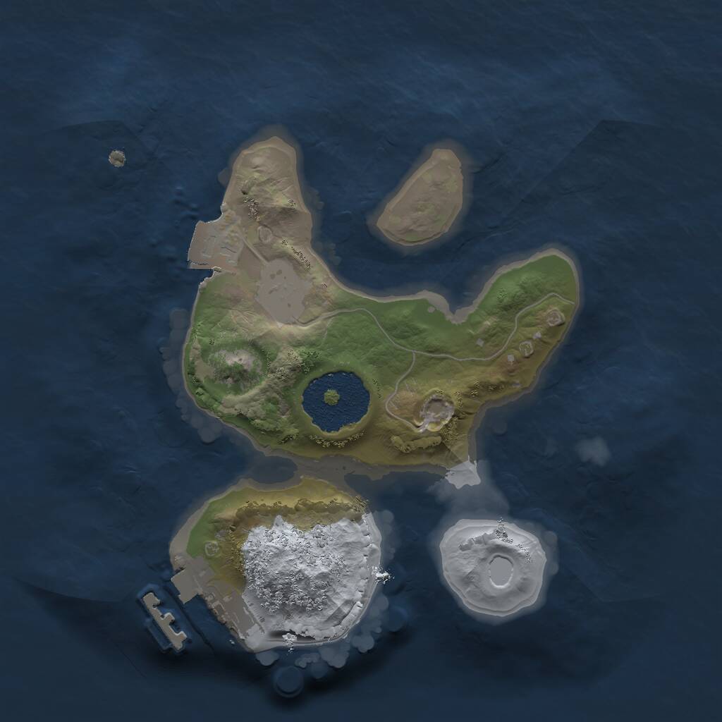 Rust Map: Procedural Map, Size: 1751, Seed: 414199365, 2 Monuments