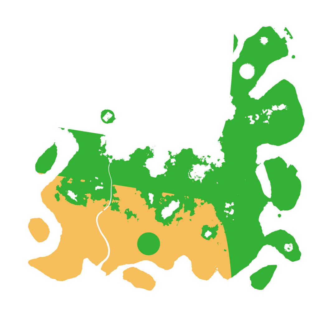 Biome Rust Map: Procedural Map, Size: 3700, Seed: 1070651610