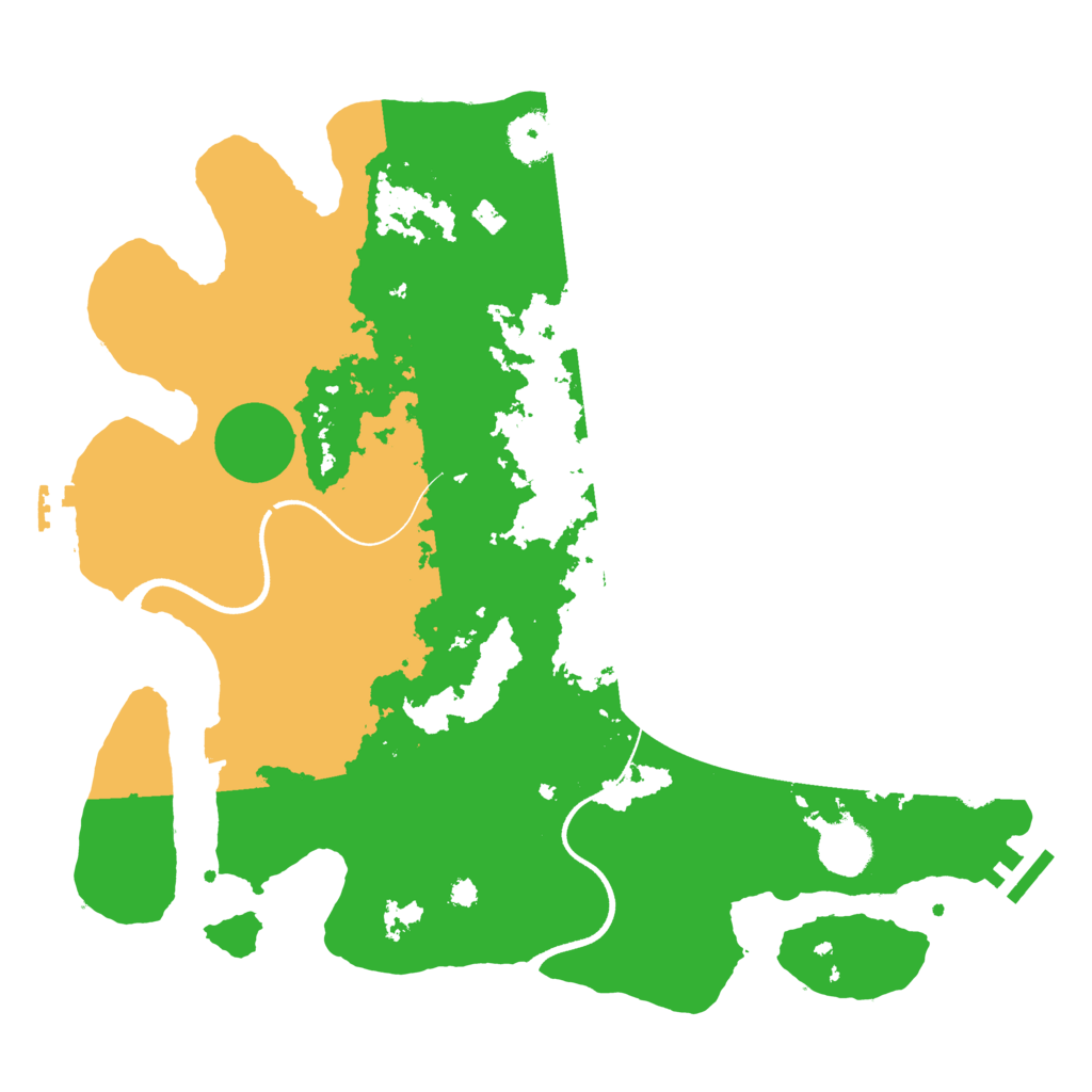 Biome Rust Map: Procedural Map, Size: 3600, Seed: 396