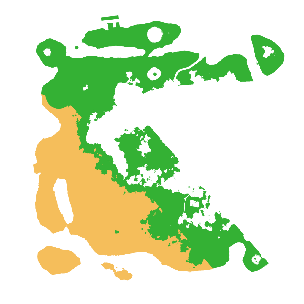 Biome Rust Map: Procedural Map, Size: 3500, Seed: 13450