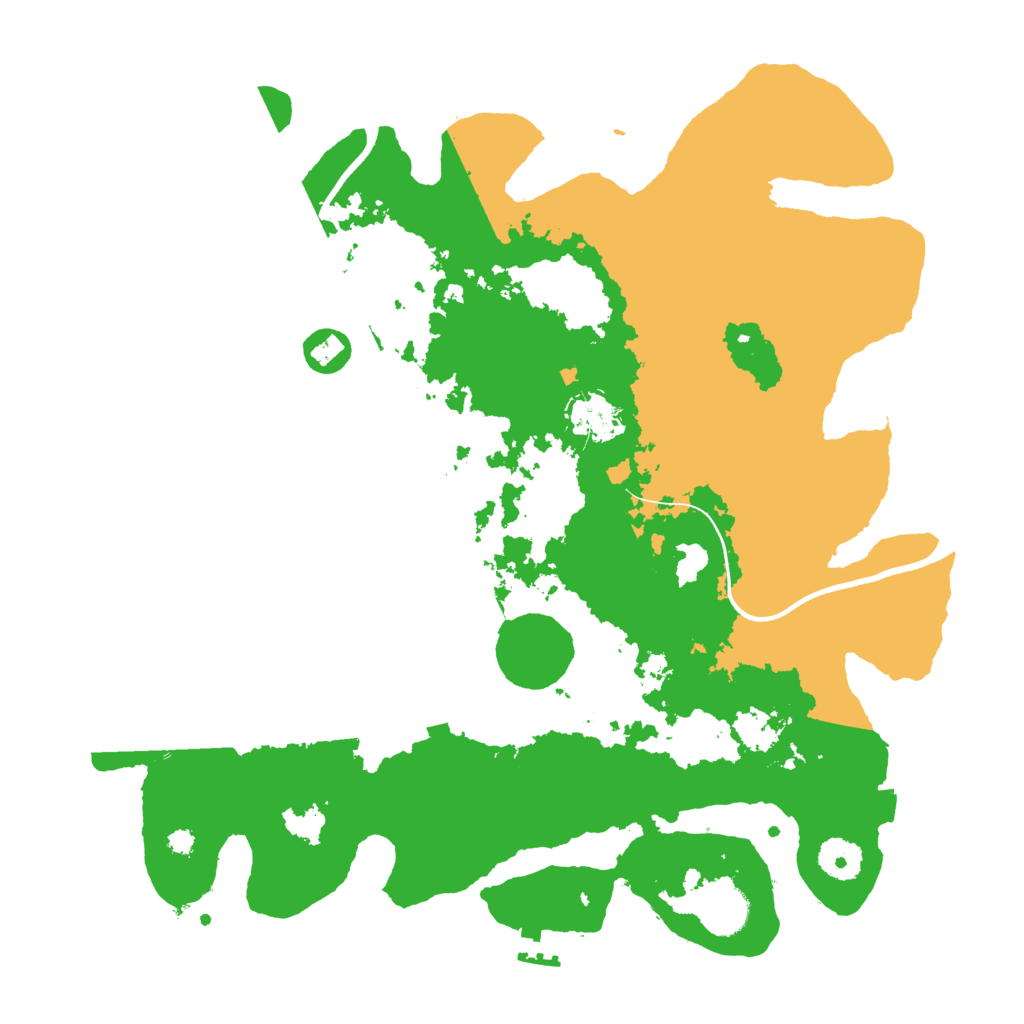 Biome Rust Map: Procedural Map, Size: 3600, Seed: 1735555002
