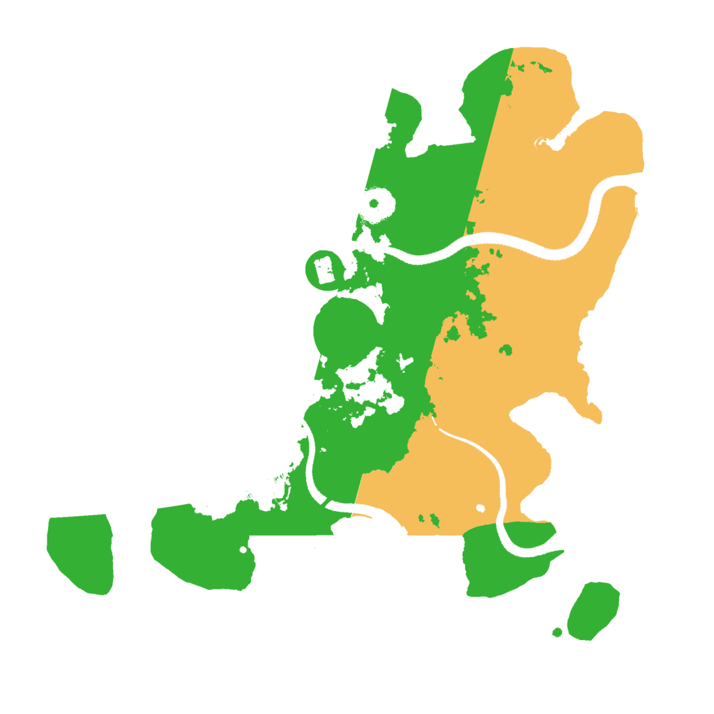 Biome Rust Map: Procedural Map, Size: 3000, Seed: 594201