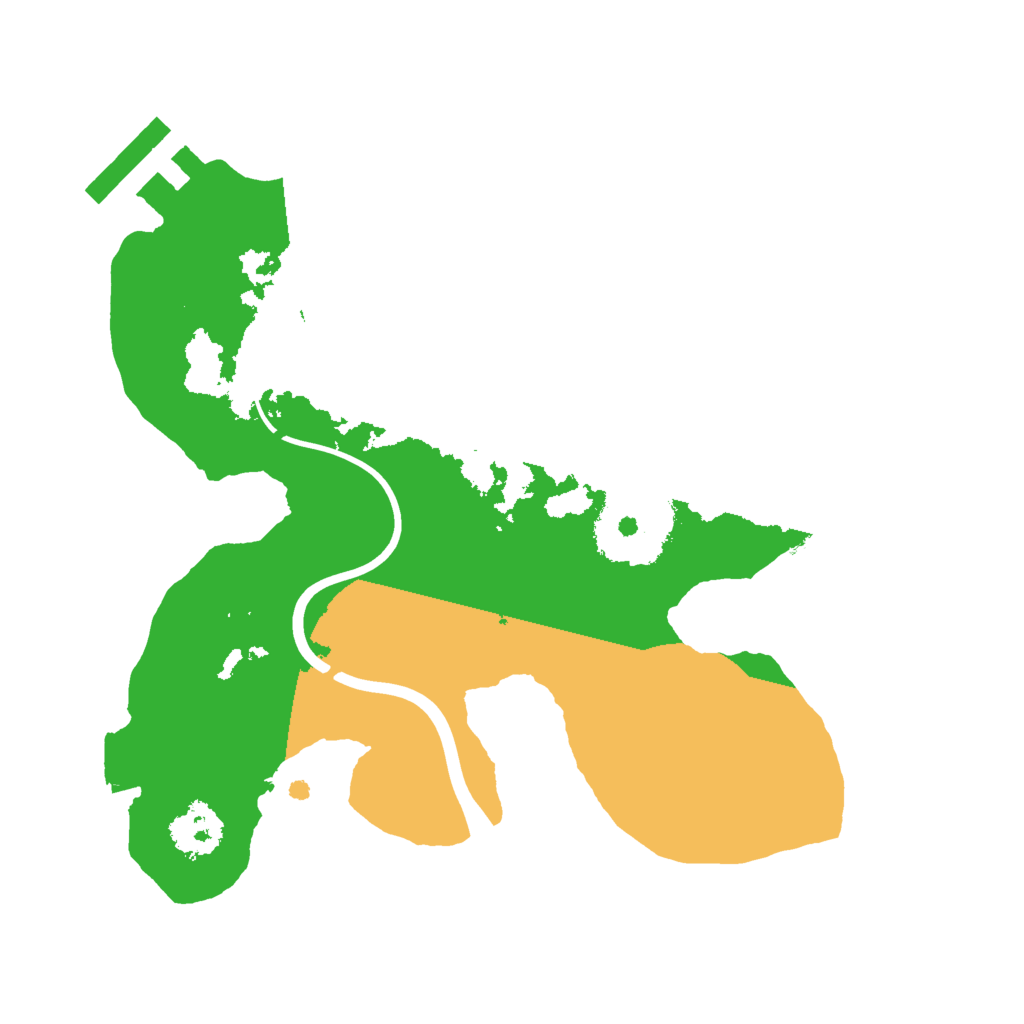 Biome Rust Map: Procedural Map, Size: 2000, Seed: 1319615127