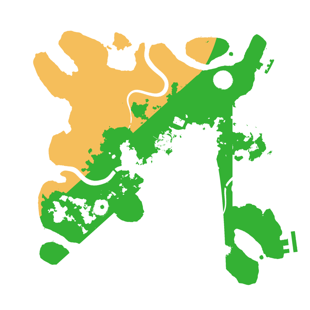 Biome Rust Map: Procedural Map, Size: 3000, Seed: 66861