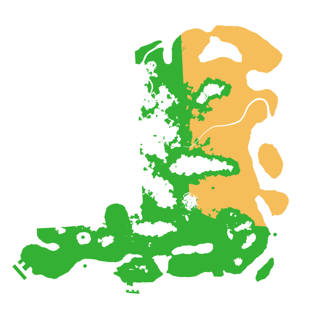 Biome Rust Map: Procedural Map, Size: 3500, Seed: 114589130