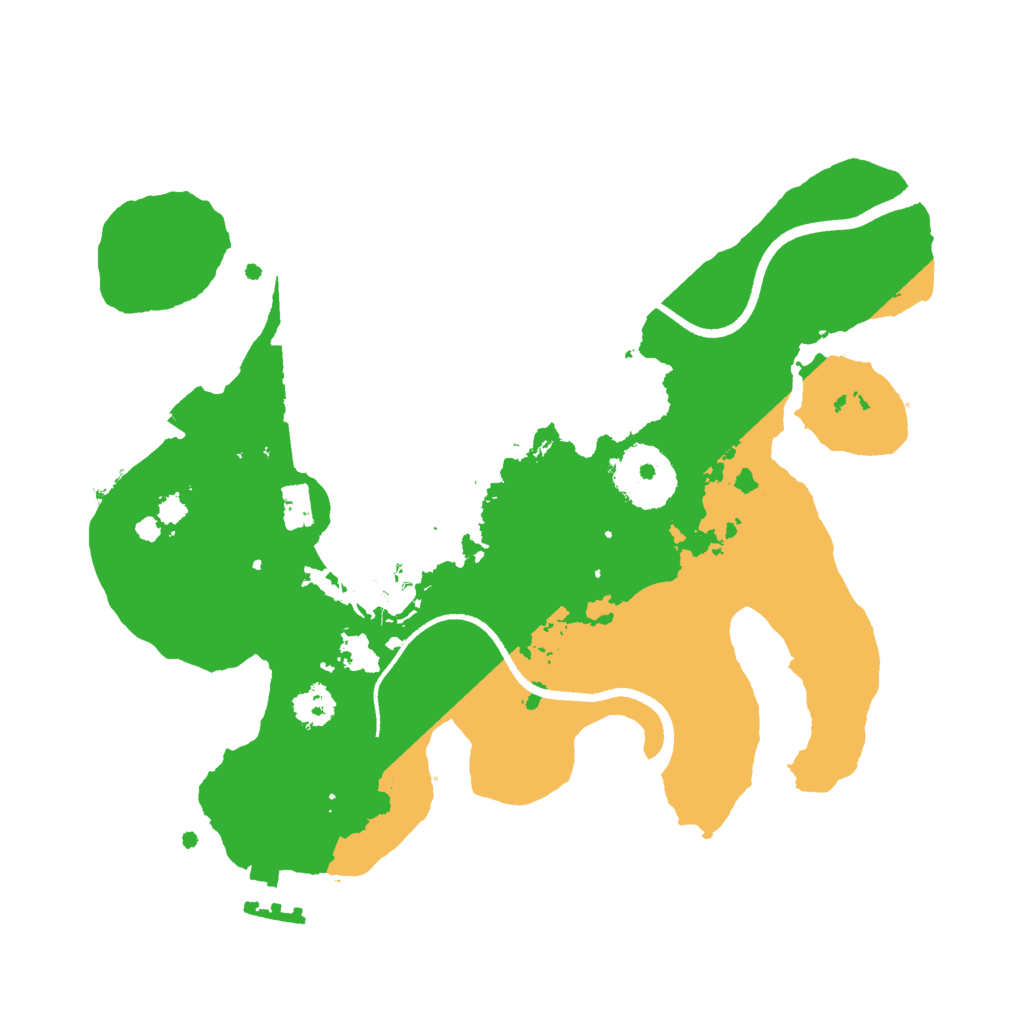 Biome Rust Map: Procedural Map, Size: 2500, Seed: 225548