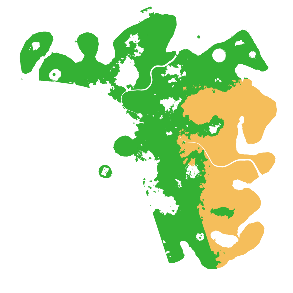 Biome Rust Map: Procedural Map, Size: 3800, Seed: 1221974545