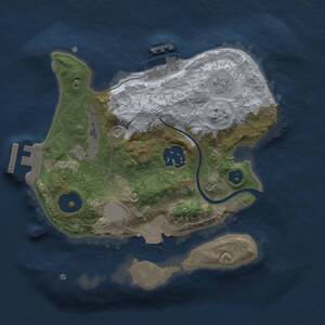 Thumbnail Rust Map: Procedural Map, Size: 2200, Seed: 850628117, 6 Monuments