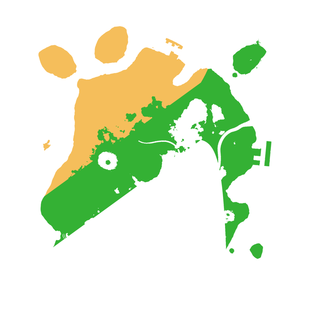 Biome Rust Map: Procedural Map, Size: 2500, Seed: 1553977361