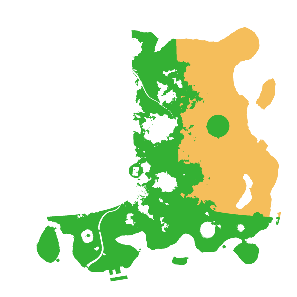 Biome Rust Map: Procedural Map, Size: 3500, Seed: 964514233