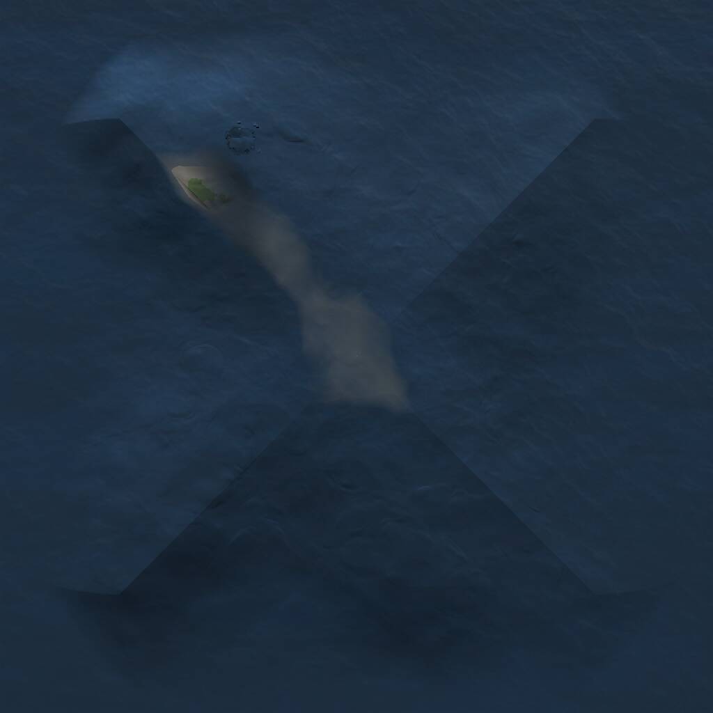 Rust Map: Procedural Map, Size: 1000, Seed: 1176209513, 1 Monuments