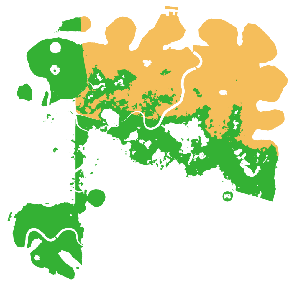 Biome Rust Map: Procedural Map, Size: 4800, Seed: 1497862666