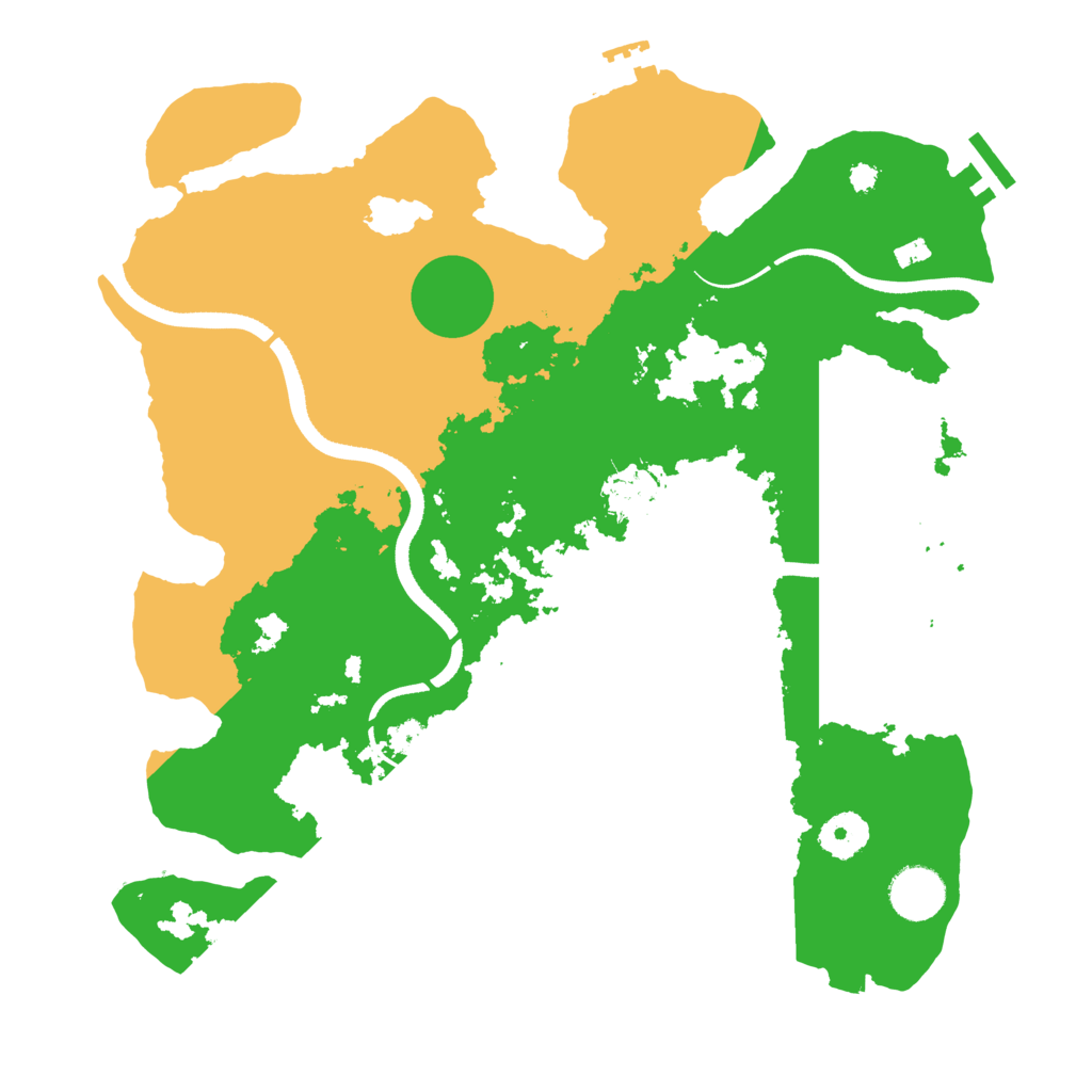 Biome Rust Map: Procedural Map, Size: 3500, Seed: 532975606