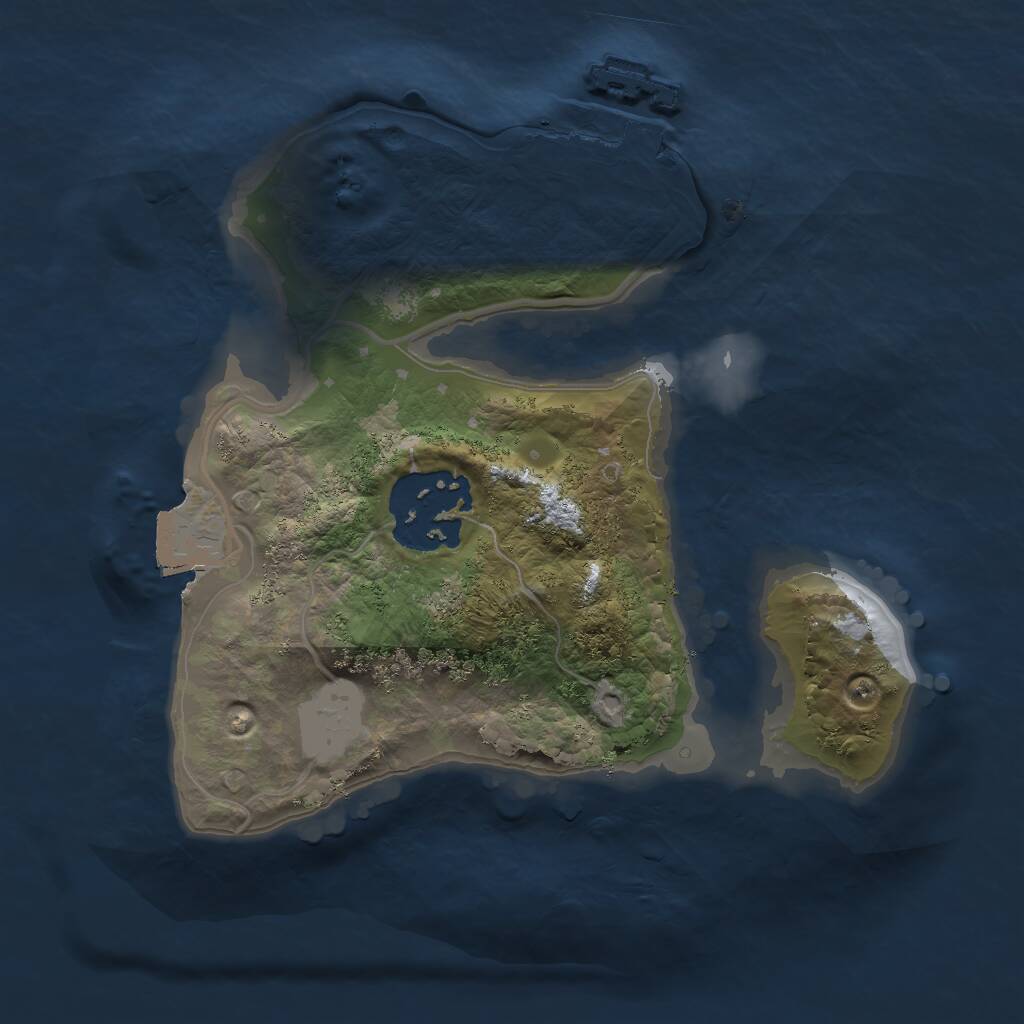 Rust Map: Procedural Map, Size: 1850, Seed: 659645676, 3 Monuments