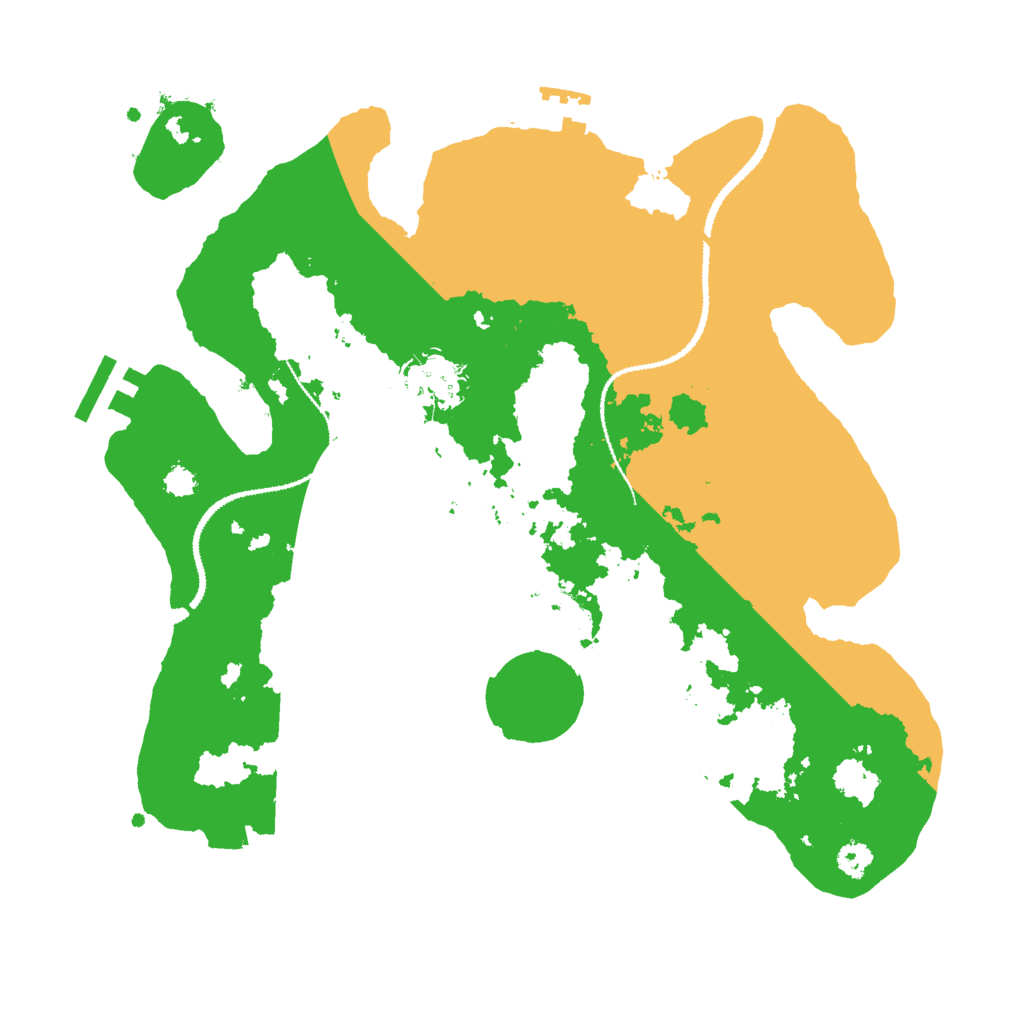 Biome Rust Map: Procedural Map, Size: 3000, Seed: 82512