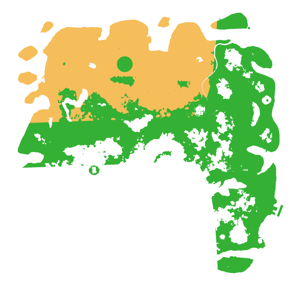 Biome Rust Map: Procedural Map, Size: 5000, Seed: 546303825