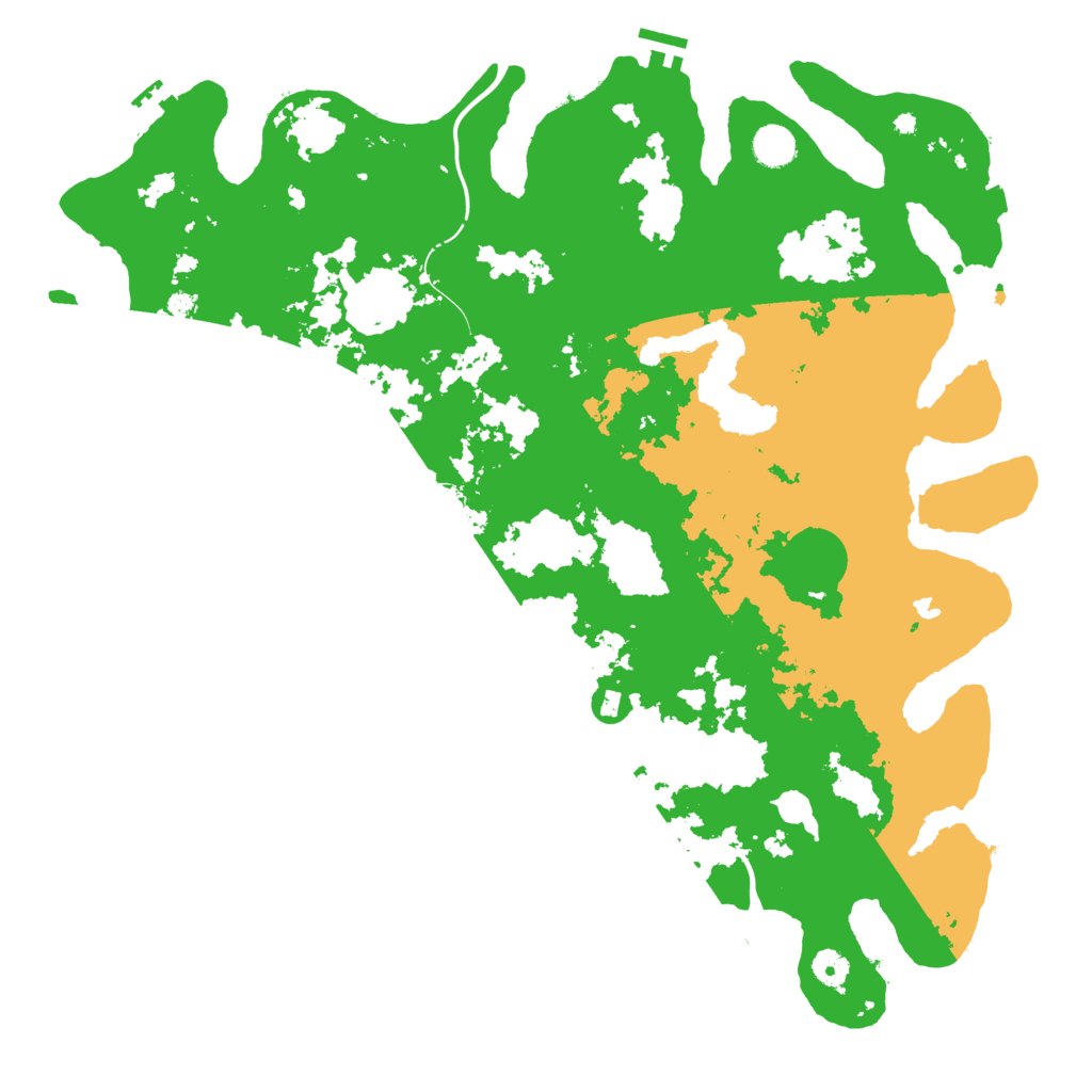 Biome Rust Map: Procedural Map, Size: 4500, Seed: 5245