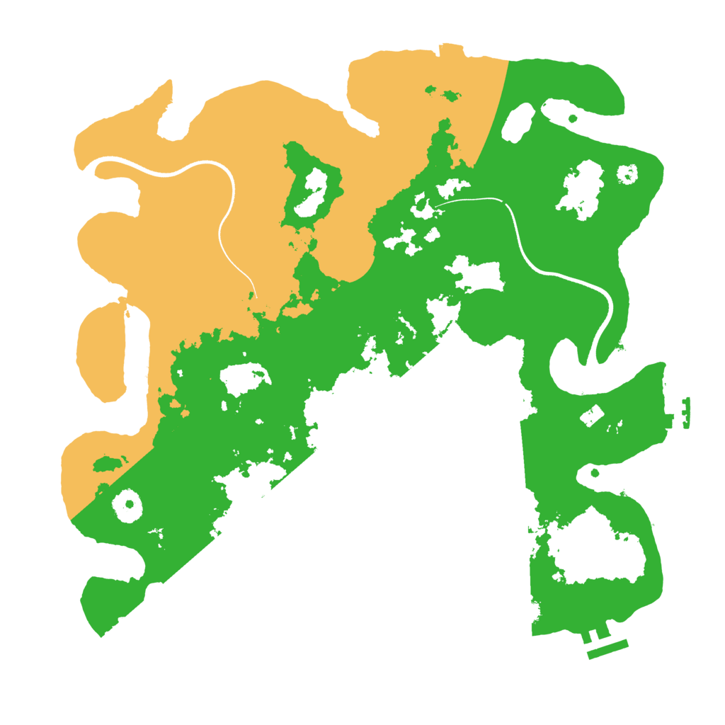 Biome Rust Map: Procedural Map, Size: 3500, Seed: 941777