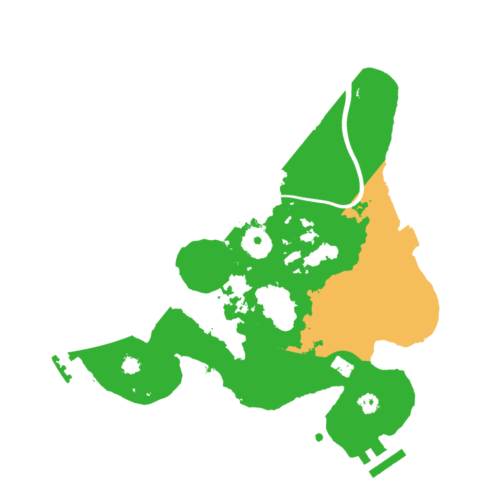 Biome Rust Map: Procedural Map, Size: 2500, Seed: 236895047
