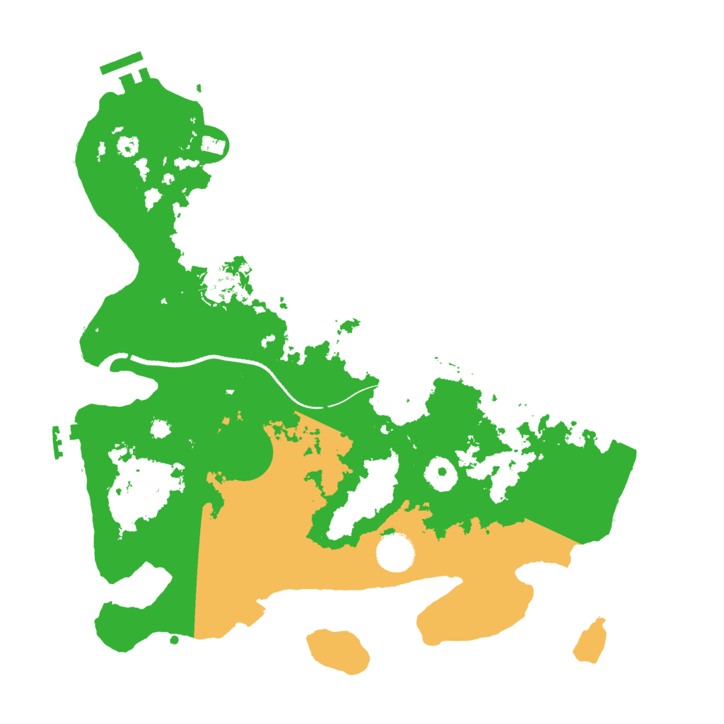 Biome Rust Map: Procedural Map, Size: 3330, Seed: 2101019289