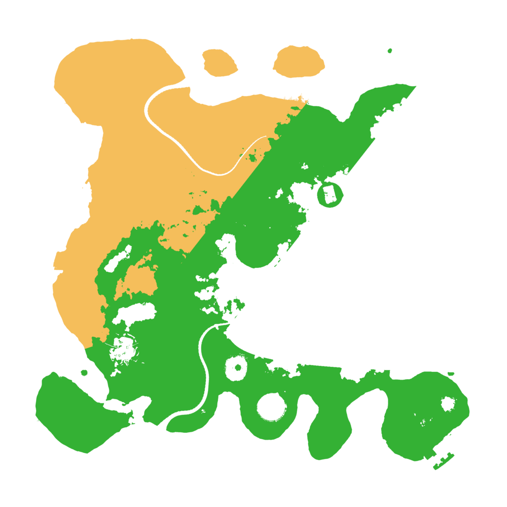 Biome Rust Map: Procedural Map, Size: 3200, Seed: 848556