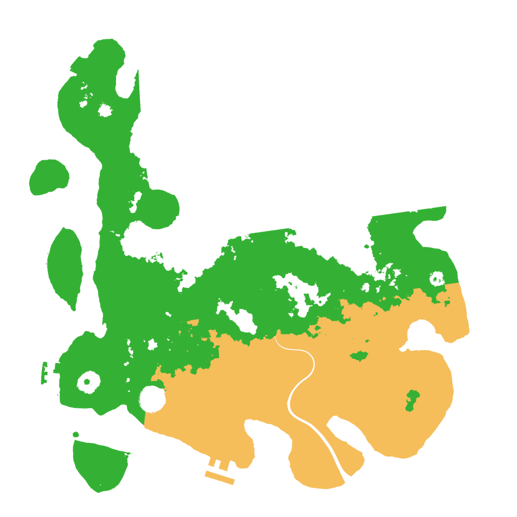 Biome Rust Map: Procedural Map, Size: 3500, Seed: 214812205