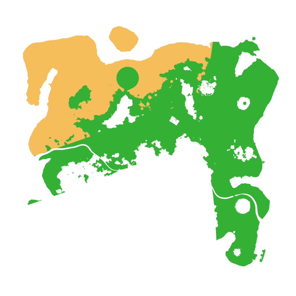 Biome Rust Map: Procedural Map, Size: 3500, Seed: 319508290