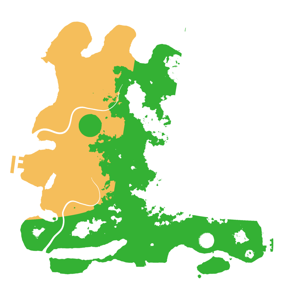 Biome Rust Map: Procedural Map, Size: 3500, Seed: 537730459